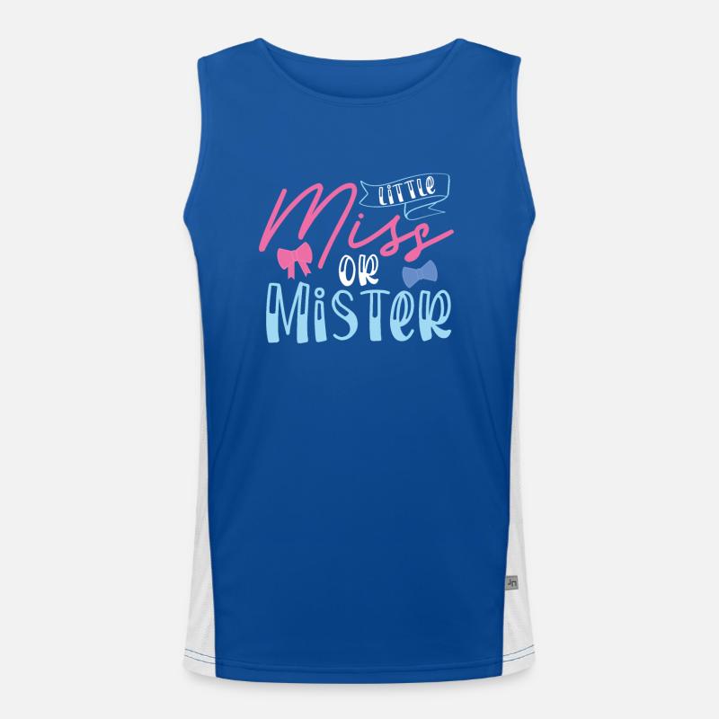 Kleines Fräulein Oder Mister Funktionelles Kontrast-Tank Top für Männer 