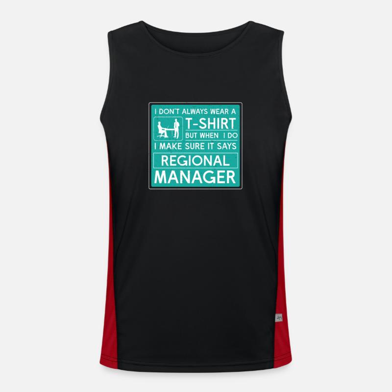 Make sure it's Regional Manager Men's Functional Contrast Tank Top 
