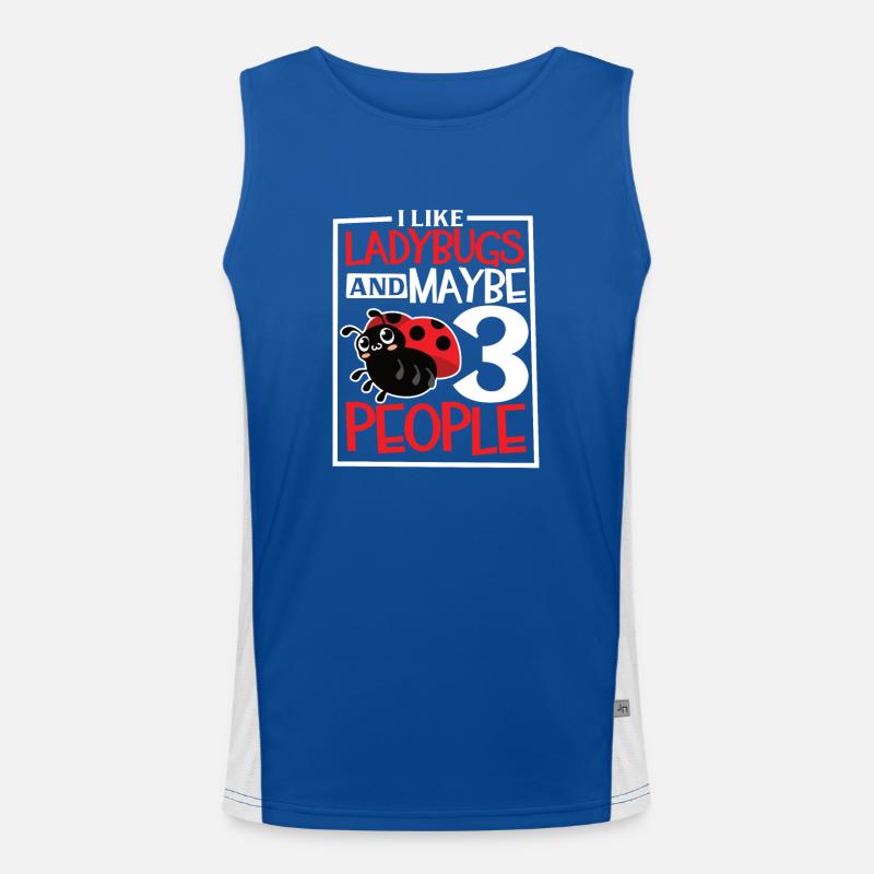 Ladybug Ladybug Entomology Insects Men's Functional Contrast Tank Top 