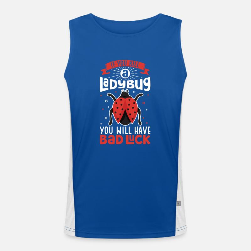 Ladybug Ladybug Entomology Insects Men's Functional Contrast Tank Top 