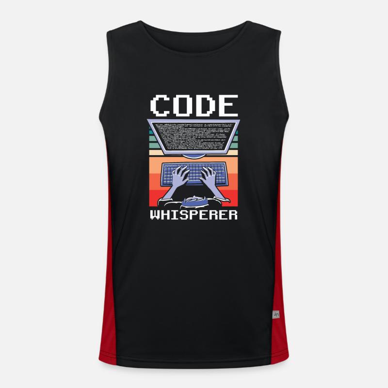 CodeWhisperer Programmeur Codeur Coder Débardeur respirant contrasté Homme 