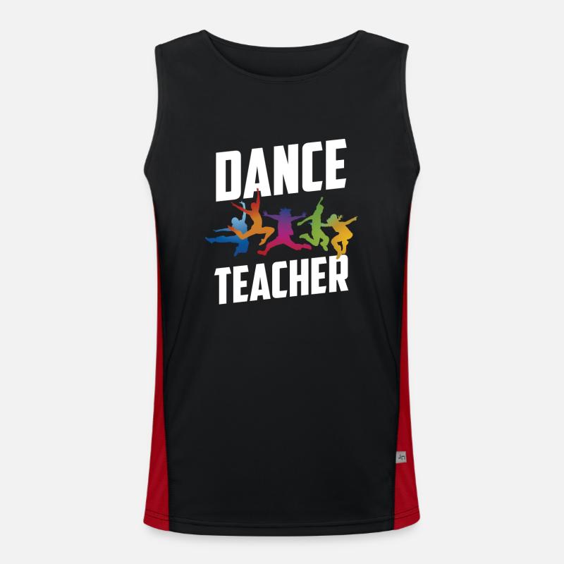 Professeur de danse Cours de danse Professeur de danse École de danse Débardeur respirant contrasté Homme 
