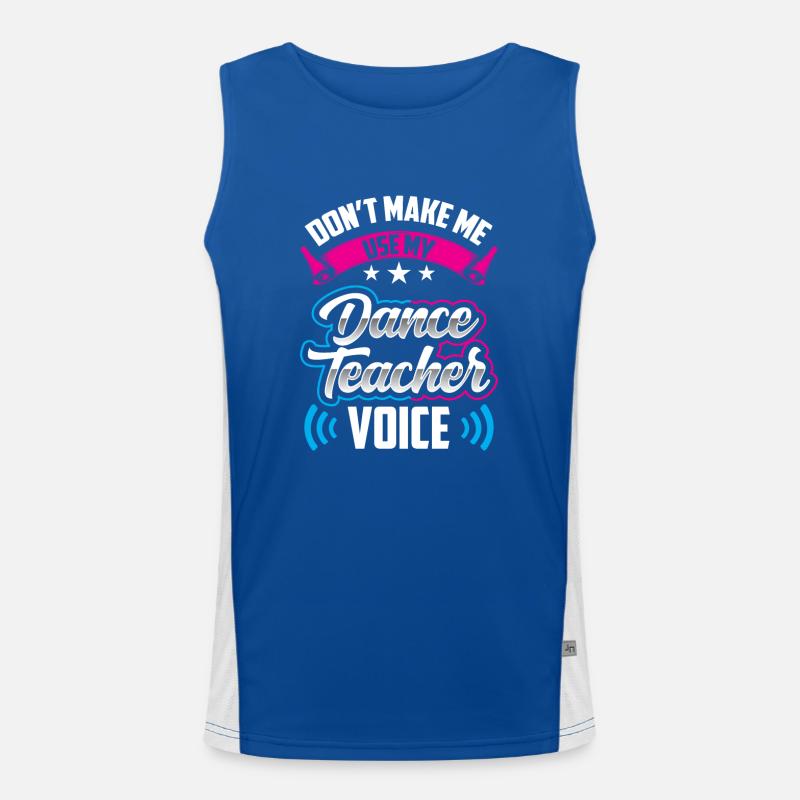 Mon professeur de danse Professeur de chant Professeur de danse École de danse Débardeur respirant contrasté Homme 