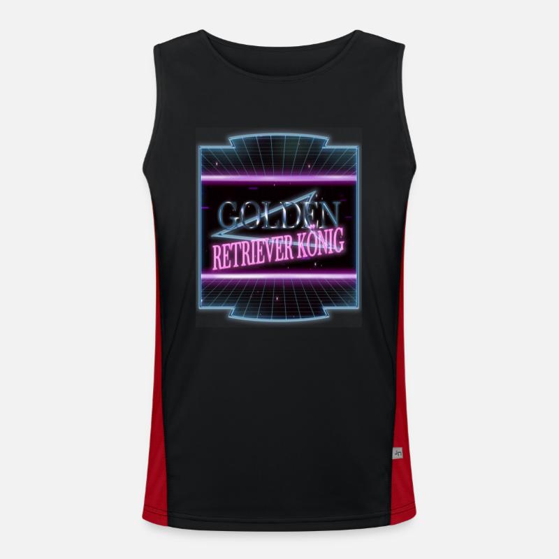 geburtstagsgeschenk hundeliebhaber bluthund spaß Funktionelles Kontrast-Tank Top für Männer 