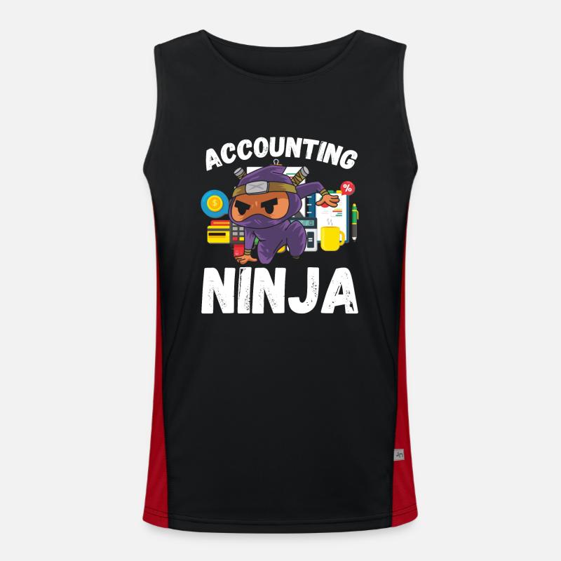 Ninja de la comptabilité Débardeur respirant contrasté Homme 