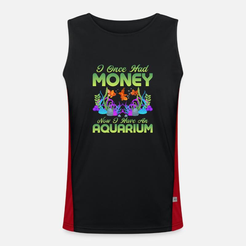 J’avais autrefois de l’argent maintenant j’ai un aquarium o Débardeur respirant contrasté Homme 