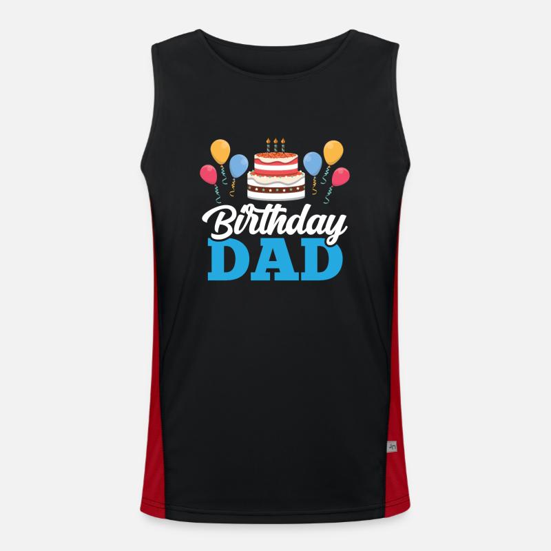 Anniversaire Daddy Party Daddy Dad Débardeur respirant contrasté Homme 