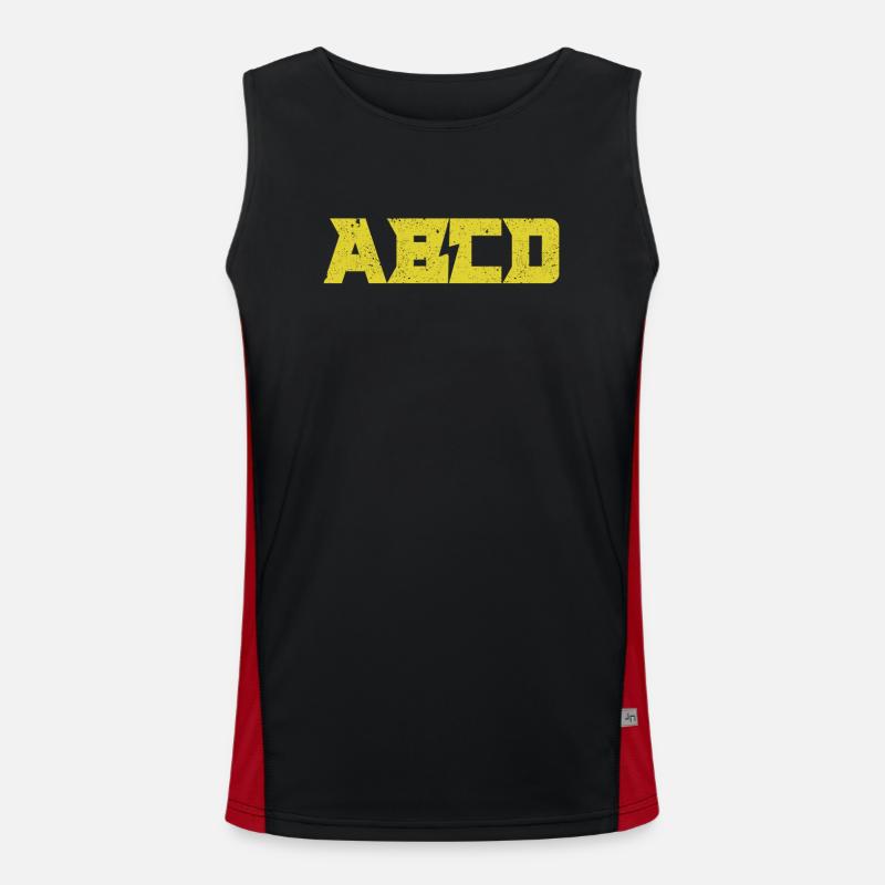 Jungen Mädchen ABCD Funny Rock Lehrer Student Funktionelles Kontrast-Tank Top für Männer 
