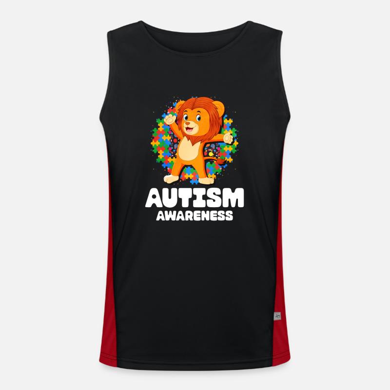 Autism Autism Gift Men's Functional Contrast Tank Top 