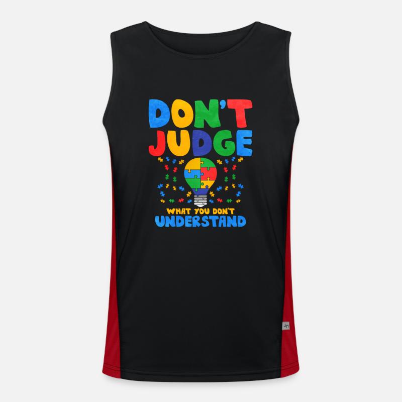 Autism Autism Gift Men's Functional Contrast Tank Top 