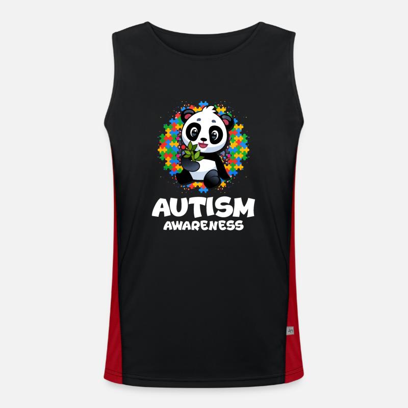 Autism Autism Gift Men's Functional Contrast Tank Top 