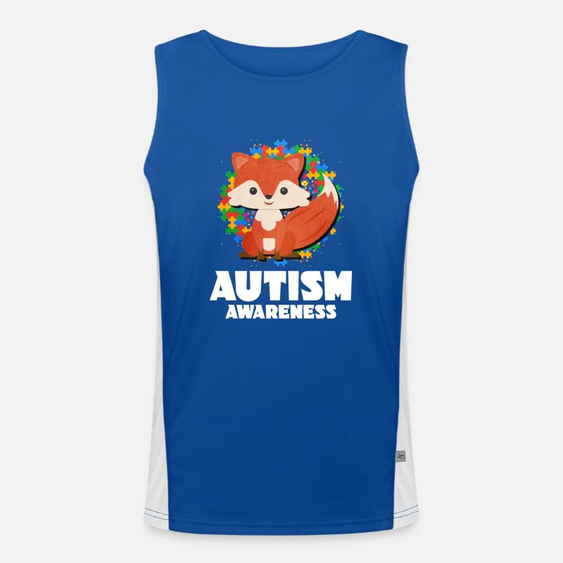 Autism Autism Gift Men's Functional Contrast Tank Top 