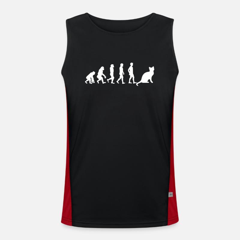 Snowshoe Cat Snowshoe Cat Evolution Men's Functional Contrast Tank Top 