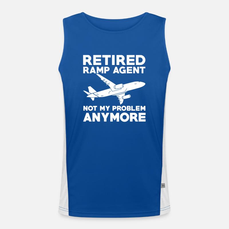 Ramp agent retired no longer my problem Men's Functional Contrast Tank Top 
