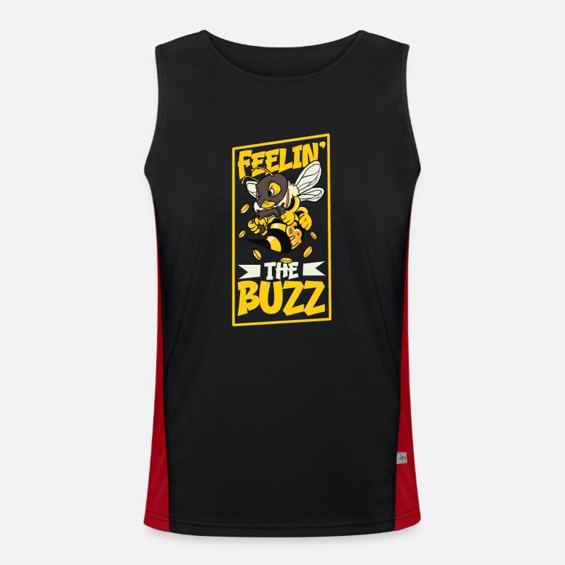Honey bee beekeeping beekeeper honey bee apiary Men's Functional Contrast Tank Top 