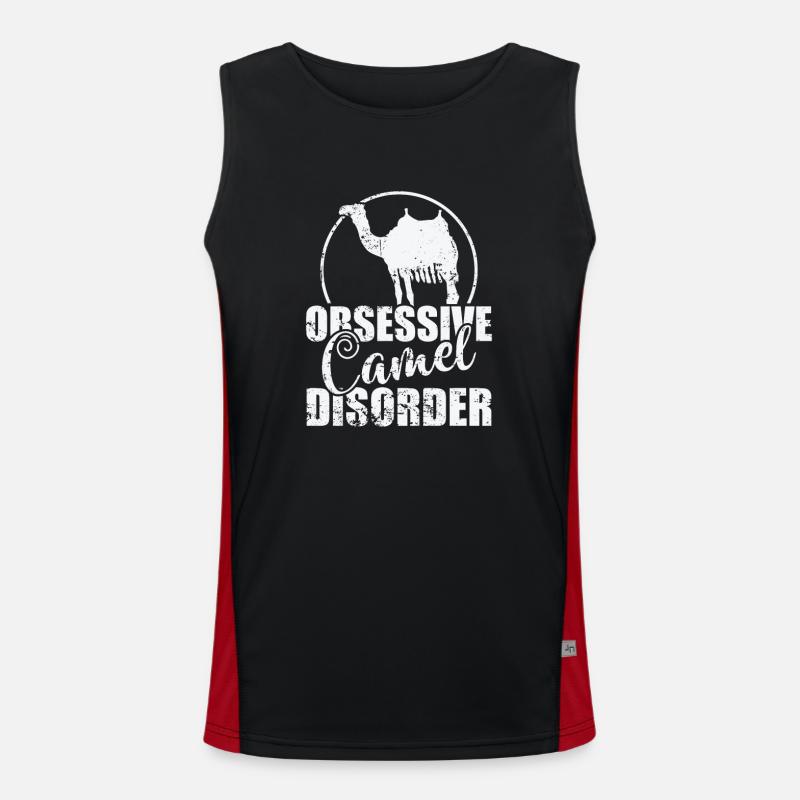 Obsessive Camel Disorder Dromedar Funktionelles Kontrast-Tank Top für Männer 
