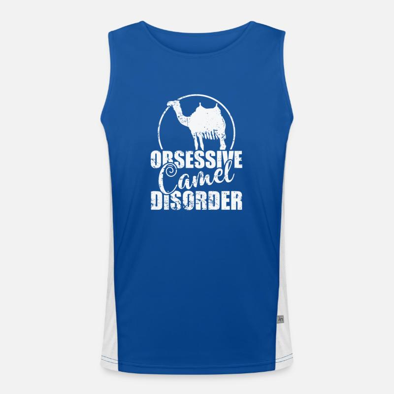 Obsessive Camel Disorder Dromedar Funktionelles Kontrast-Tank Top für Männer 