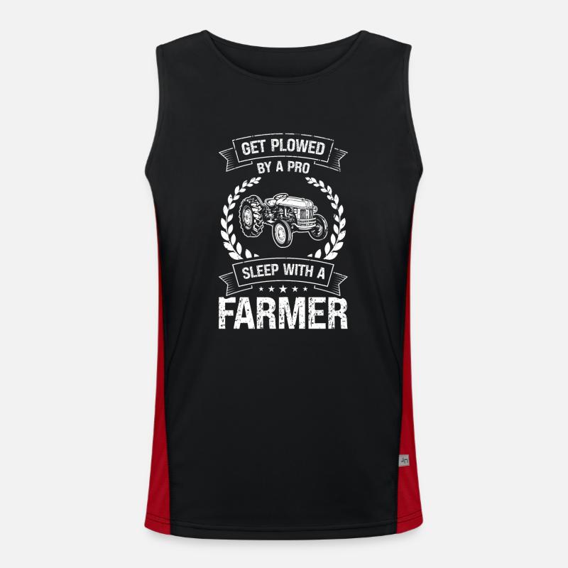 Von einem Profi gepflügt werden Schlafen mit einem Funktionelles Kontrast-Tank Top für Männer 