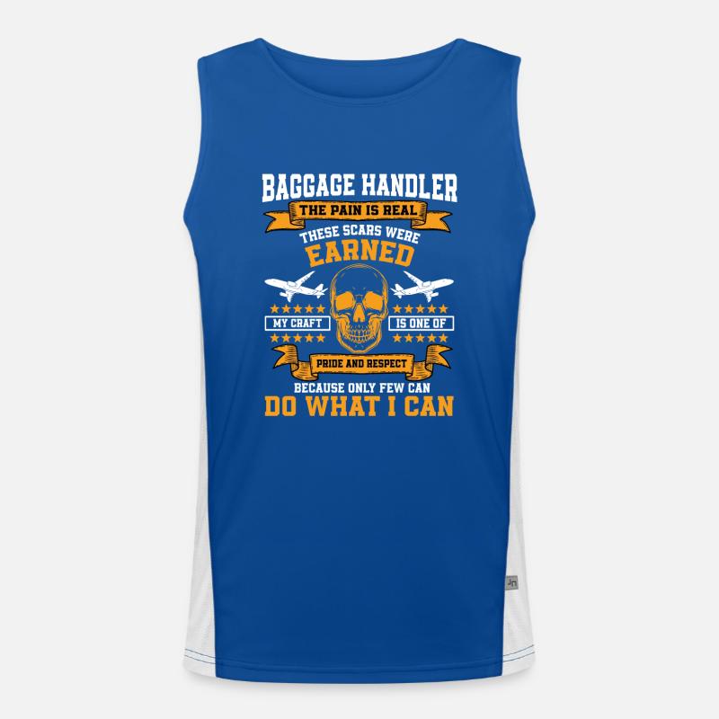 Baggage handler Men's Functional Contrast Tank Top 
