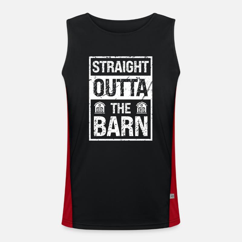 Direkt aus der Scheune Funktionelles Kontrast-Tank Top für Männer 