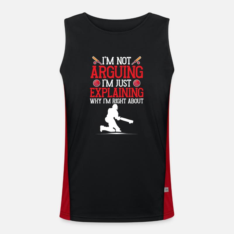 Ich Argumentiere Nicht, Ich Erkläre Nur Funktionelles Kontrast-Tank Top für Männer 