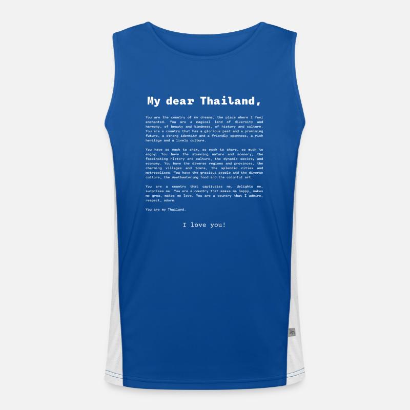 Déclaration d’amour à la Thaïlande Débardeur respirant contrasté Homme 