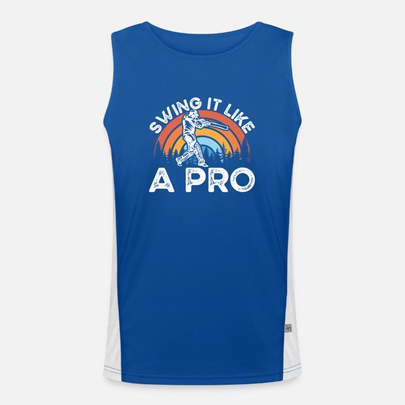 Swing it like a pro Men's Functional Contrast Tank Top 