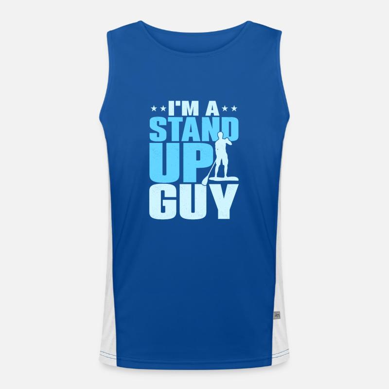 Je suis un stand up guy stand up paddle board Débardeur respirant contrasté Homme 