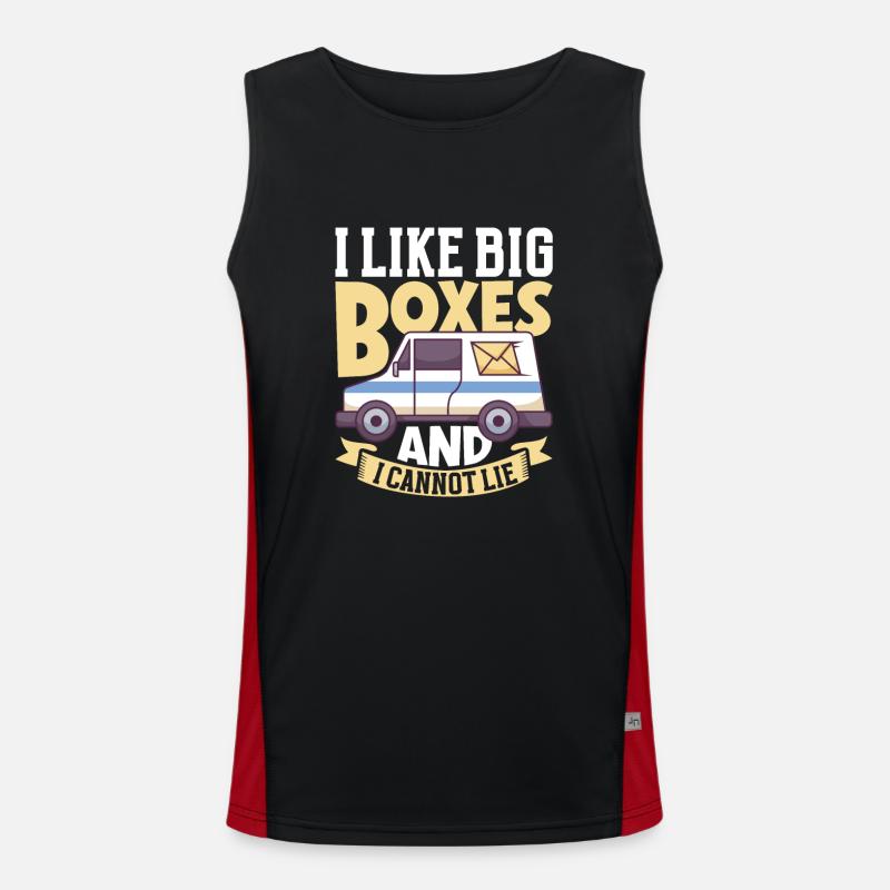 Postal clerk Postlady Postman Post Office Men's Functional Contrast Tank Top 