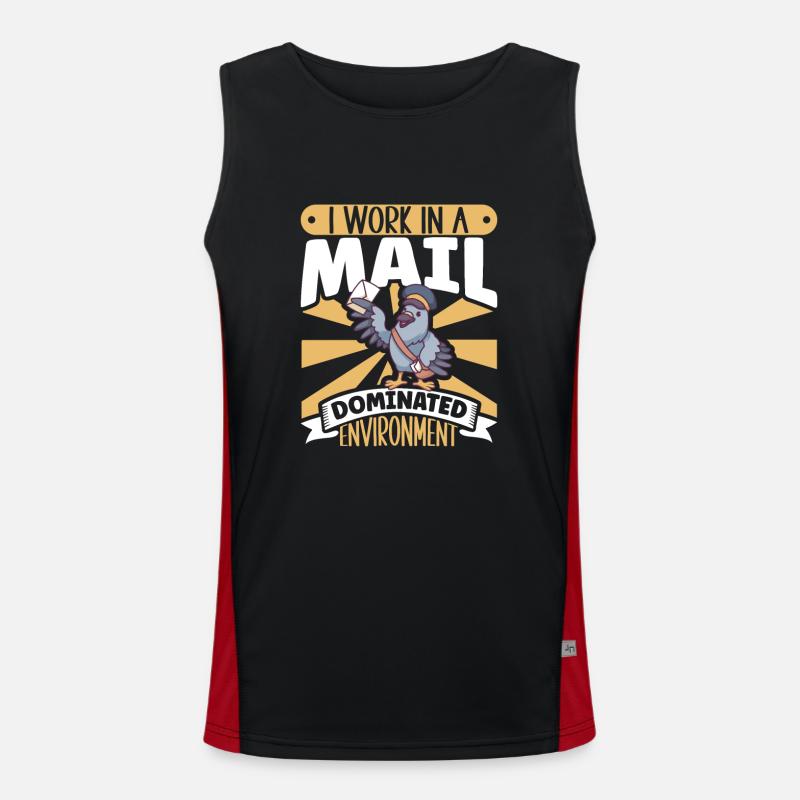 postier courrier dame postier courrier Débardeur respirant contrasté Homme 