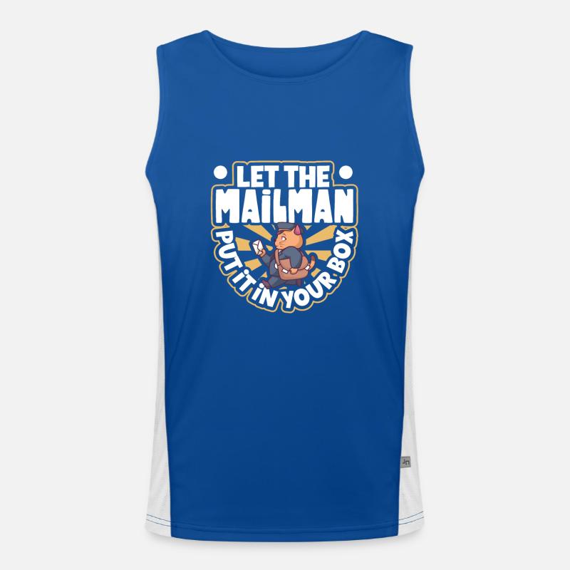 Postal clerk Postlady Postman Post Office Men's Functional Contrast Tank Top 