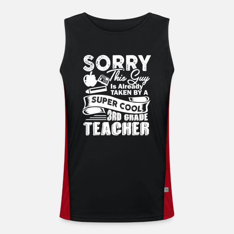 Taken By Super Cool 3rd Grade Teacher Men's Functional Contrast Tank Top 
