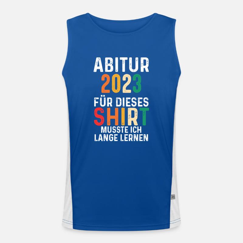 Abiturienten Abschluss 2023 Abitur Funktionelles Kontrast-Tank Top für Männer 