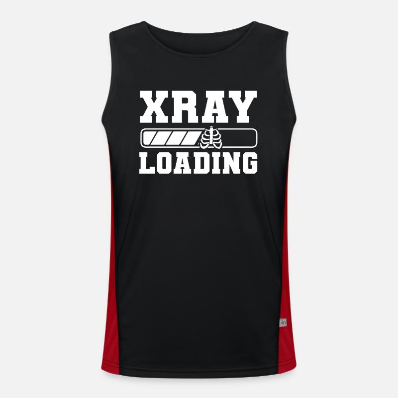 Xray Tech, Xray Technician - Men's Functional Contrast Tank Top  - black/red