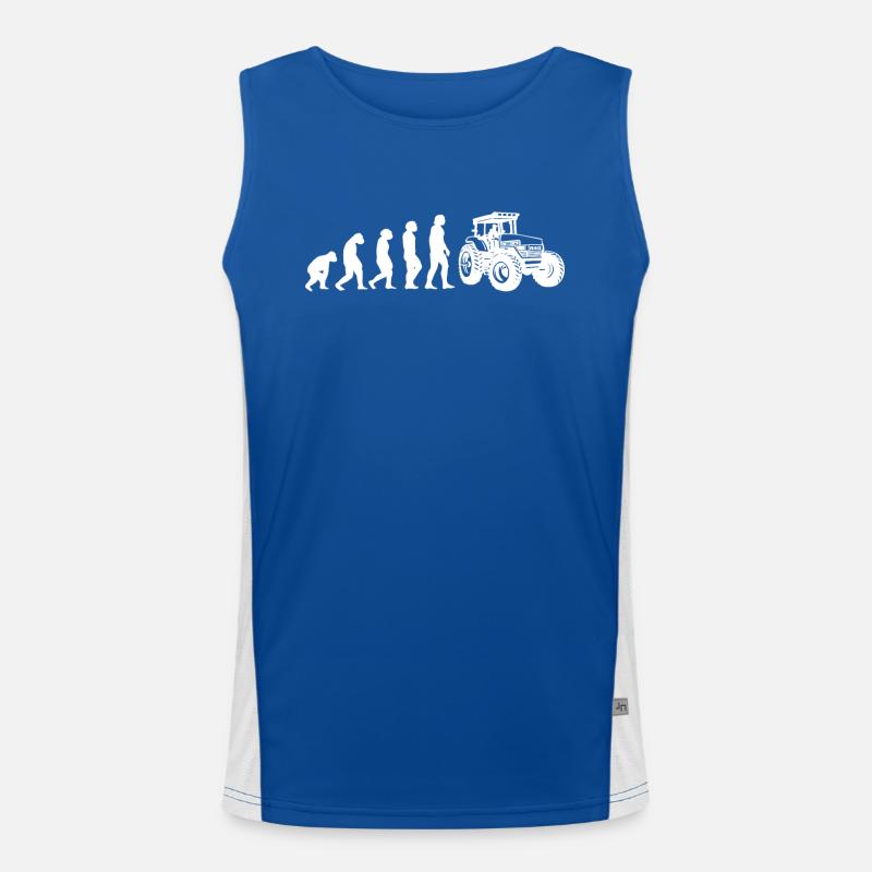 Evolution Traktor Funktionelles Kontrast-Tank Top für Männer 