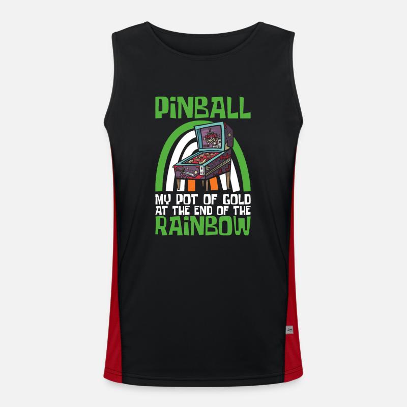 Flipper St. Ptaricks Day Design Mit Men's Functional Contrast Tank Top 