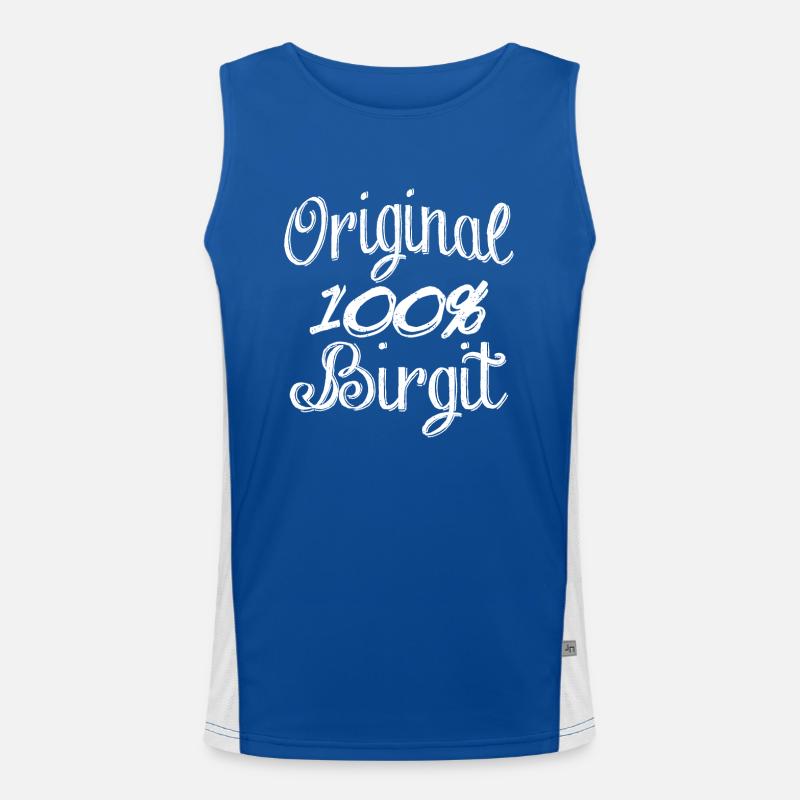 Original 100% Birgit Funktionelles Kontrast-Tank Top für Männer 