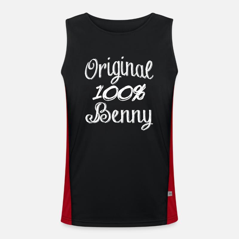 Original 100% Benny Men's Functional Contrast Tank Top 