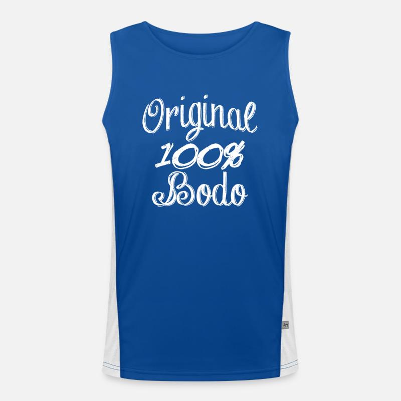Original 100% Bodo Funktionelles Kontrast-Tank Top für Männer 