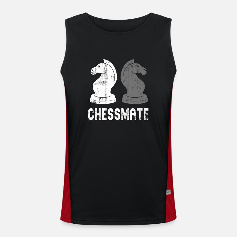 Chessmate Funny Chess Game Partner Ami Débardeur respirant contrasté Homme 