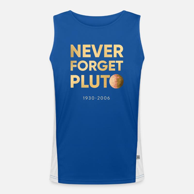 Pluto - Never forget since 2006 Funktionelles Kontrast-Tank Top für Männer 