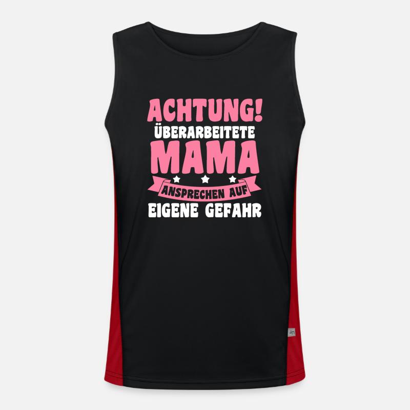 Mutter Muttertag Mama Funktionelles Kontrast-Tank Top für Männer 