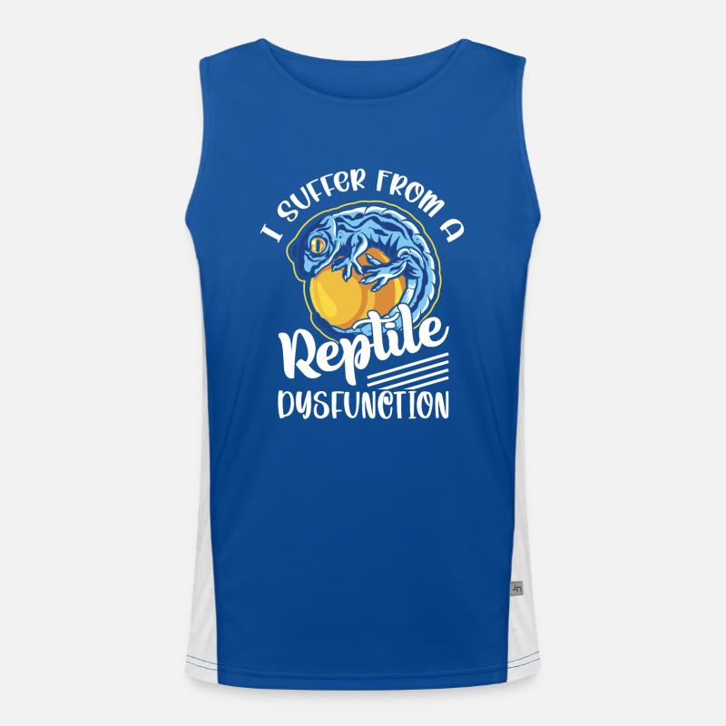 I Suffer From A Reptile Dysfunction Lizard Lover R Funktionelles Kontrast-Tank Top für Männer 
