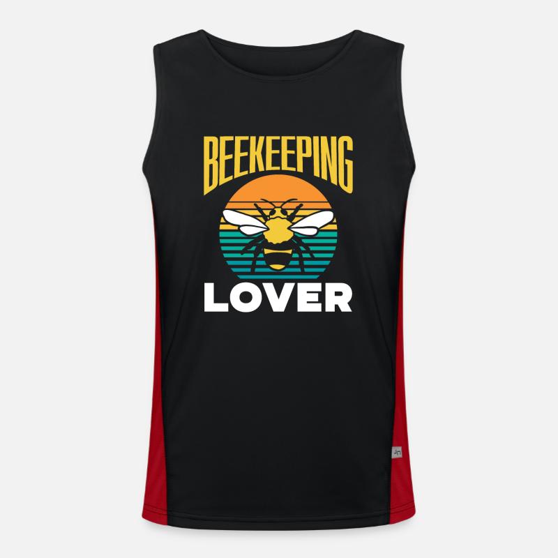 Beekeeping, lover, beekeeping, beekeeper, beekeeper, bee Men's Functional Contrast Tank Top 
