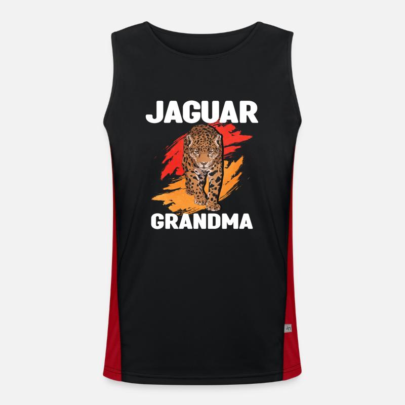 Jaguar Oma Funktionelles Kontrast-Tank Top für Männer 