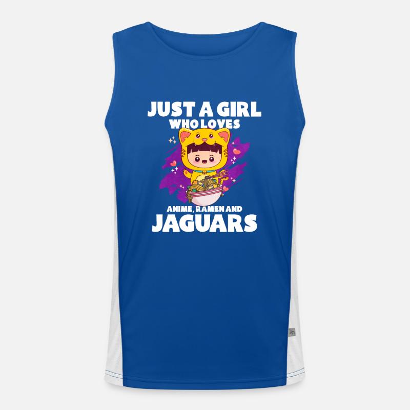 Anime Ramen Corn Dog Mädchen Funktionelles Kontrast-Tank Top für Männer 