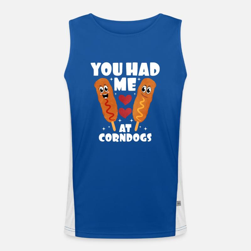 Corn dog Men's Functional Contrast Tank Top 