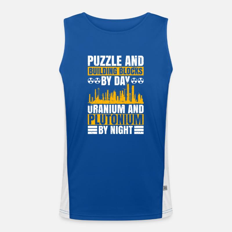 Nuclear Energy Nuclear Engineer Dad Und Nuclear Men's Functional Contrast Tank Top 