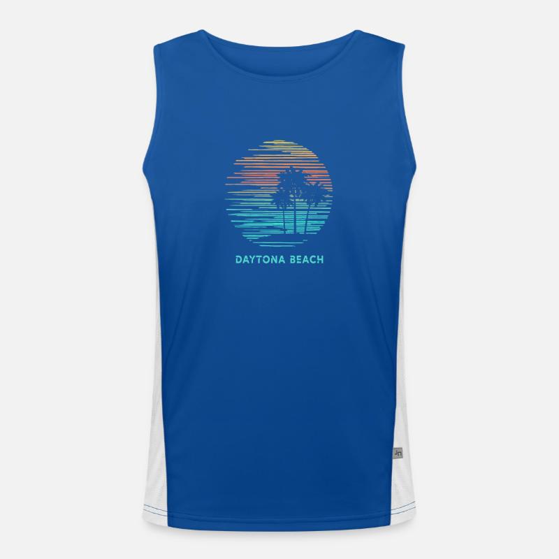 Daytona Beach Floride Cool Souvenir Vacances Débardeur respirant contrasté Homme 