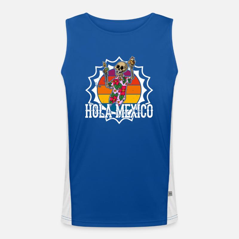 Mexique Vacances Été Taco Tequila Mexicain Débardeur respirant contrasté Homme 